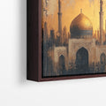 Golden Majesty of the Mosque - Framed Canvas