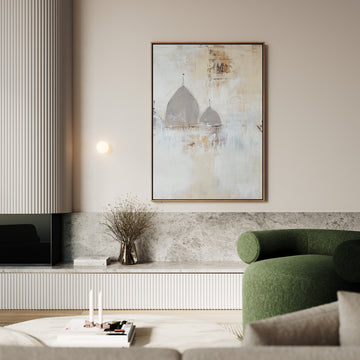 Soft Neutrals – Eternal Serenity – Framed Canvas