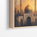 Golden Majesty of the Mosque - Framed Canvas