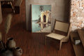 Blue - Serenity by the Oasis - Framed Canvas