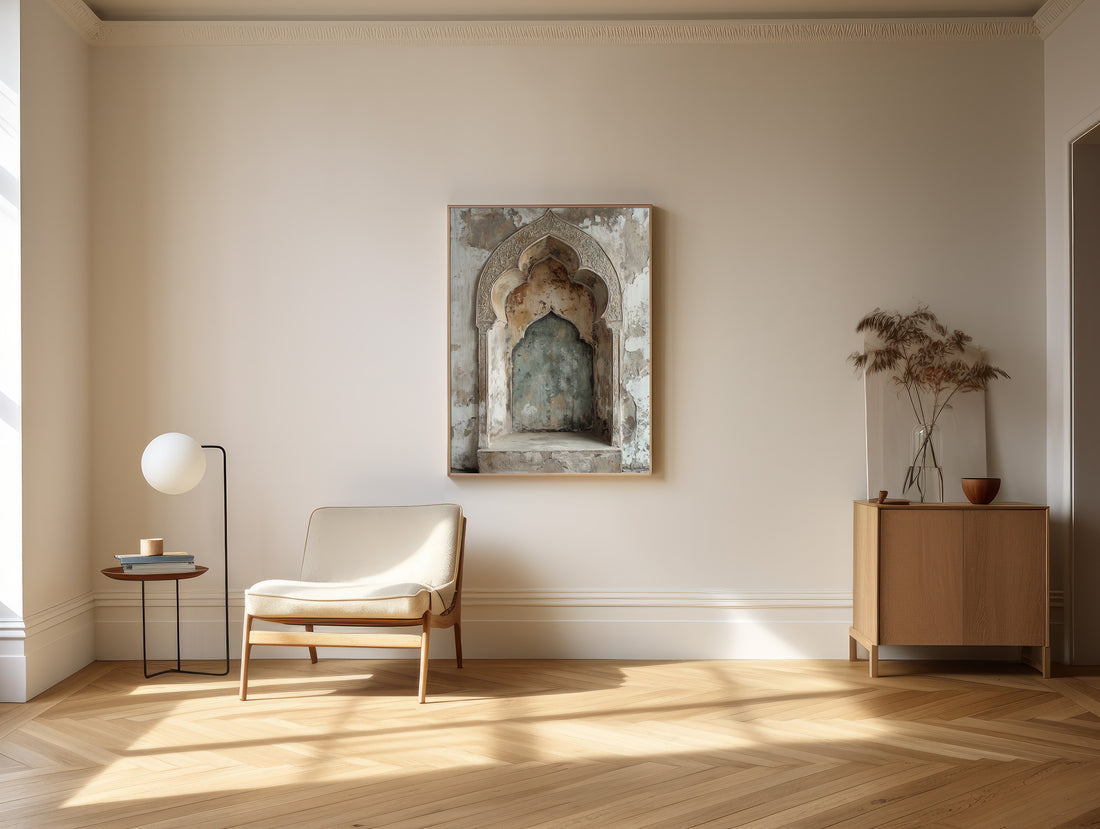 Timeless Mihrab - Framed Canvas Wall Art