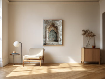 Timeless Mihrab - Framed Canvas Wall Art