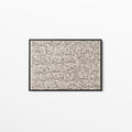 Taupe - Ayat Al Kursi Calligraphy - Framed Canvas - Landscape Edition