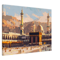 Great Mosque of Mecca Landscape Canvas Print – Reverent Islamic Art for Your Home - Neanour