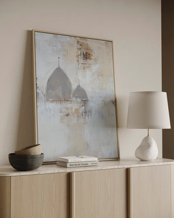 Soft Neutrals – Eternal Serenity – Framed Canvas