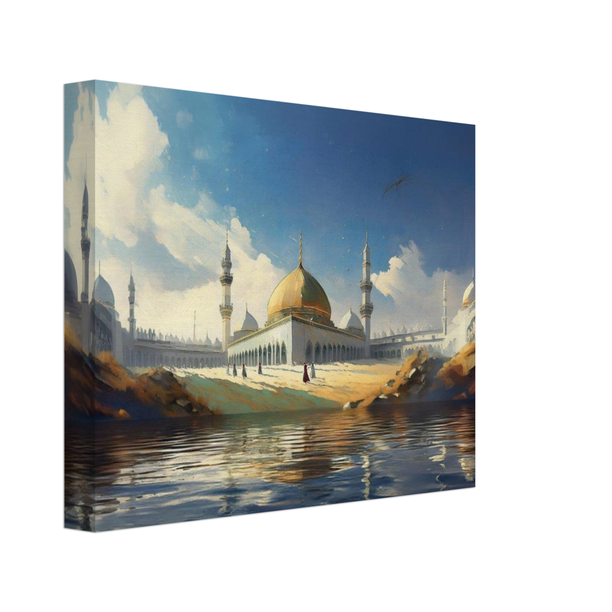 Golden Dome Mosque – Premium Canvas Wall Art - Neanour