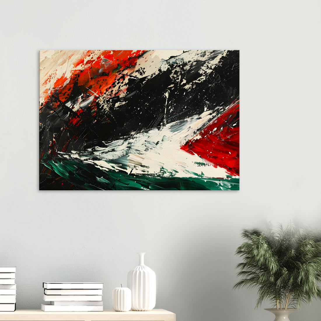 Palestinian Flag Canvas Print – Support Palestine with 30% Donation to Charity - Neanour