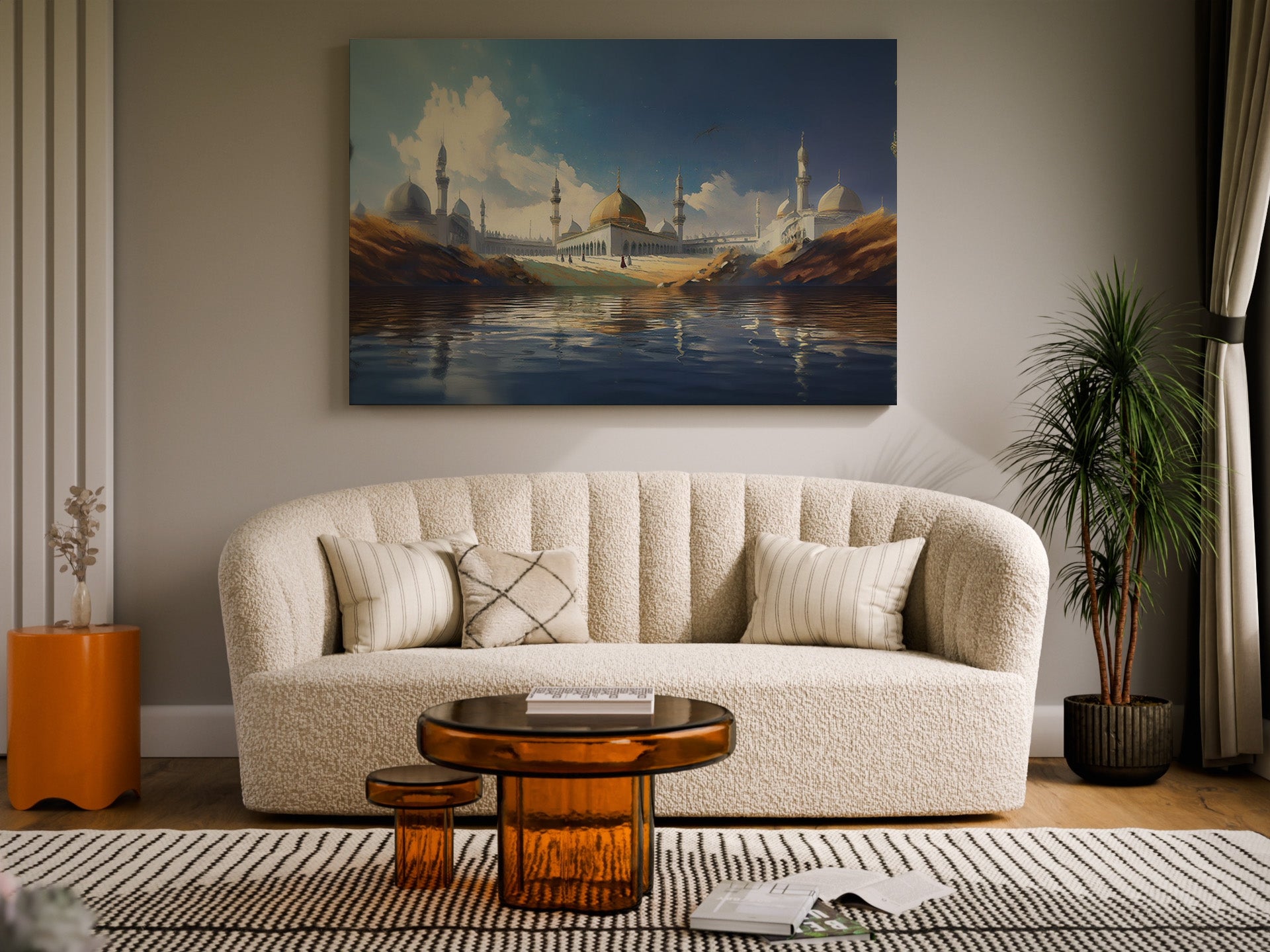 Golden Dome Mosque - Canvas