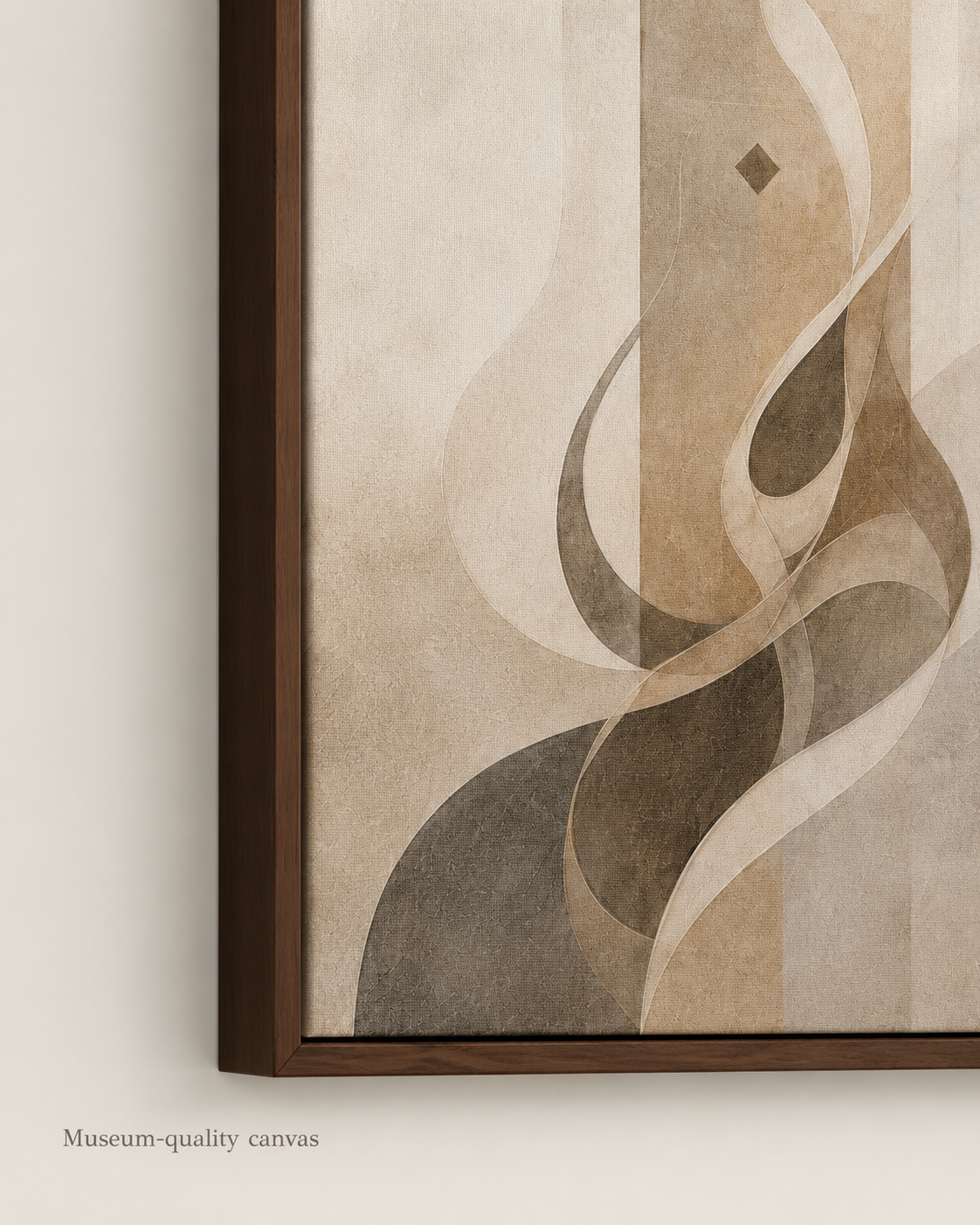 Echoes of Patience angled framed canvas product view